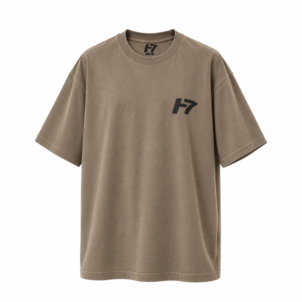 H7 T-shirt Light Brown Acid Wash FORGE