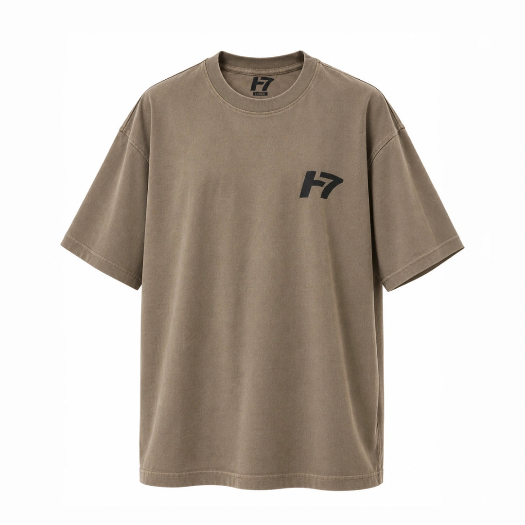 H7 T-shirt Light Brown Acid Wash FORGE