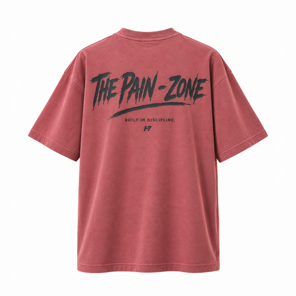 H7 T-shirt Dusty Rose Acid Wash GRIT