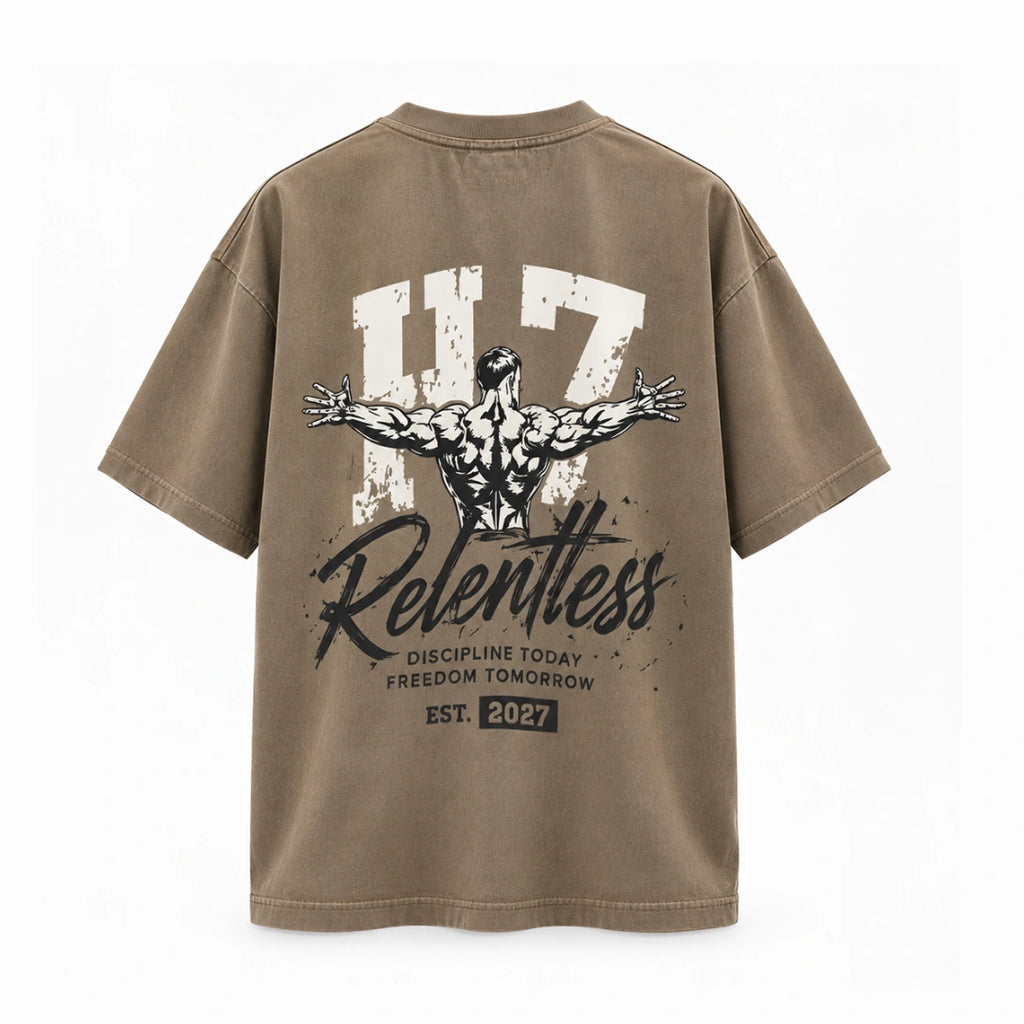 H7 T-shirt Light Brown Acid Wash FORGE