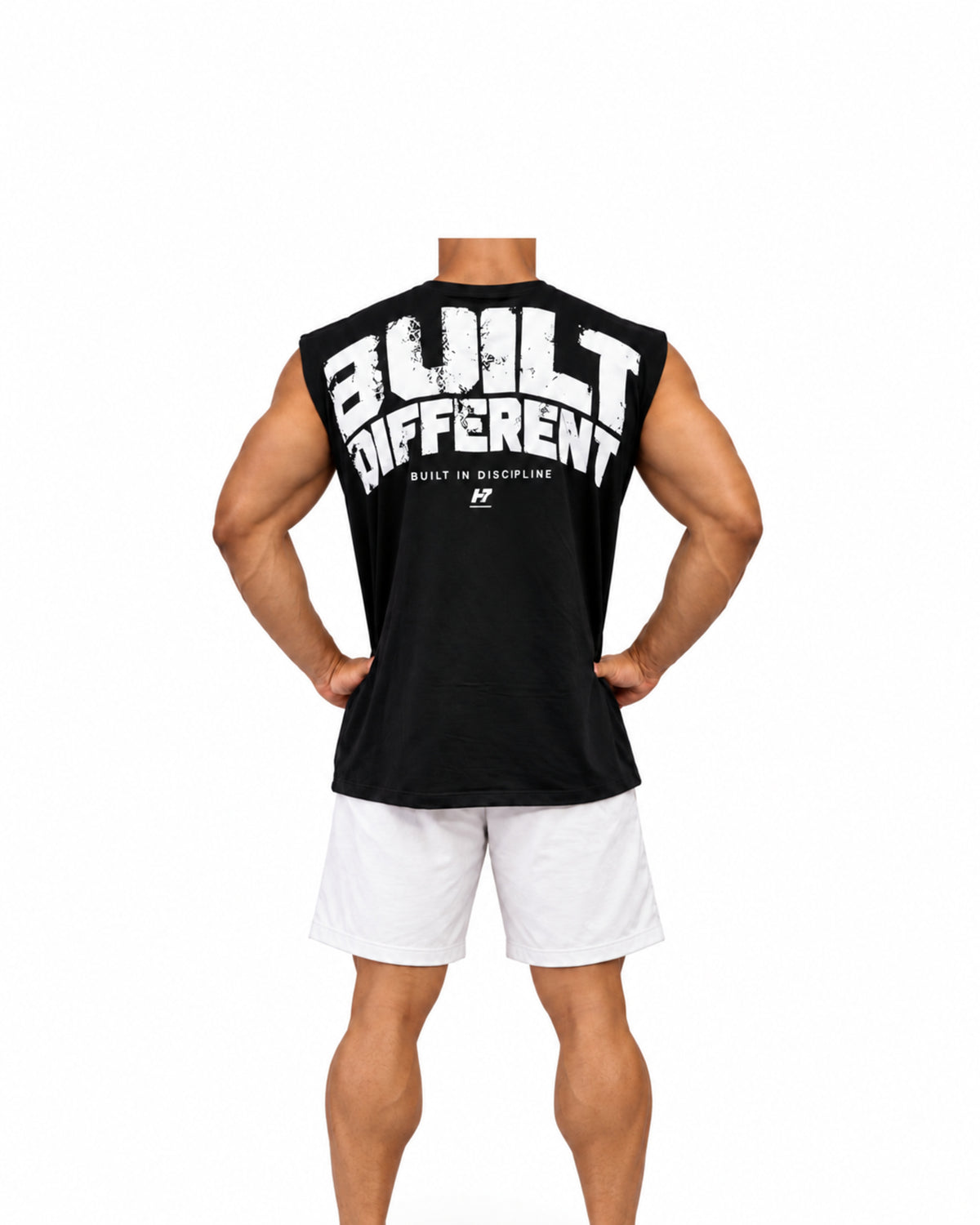 H7 Built Different Muscle Tee