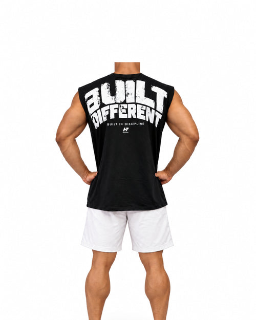 H7 Built Different Muscle Tee