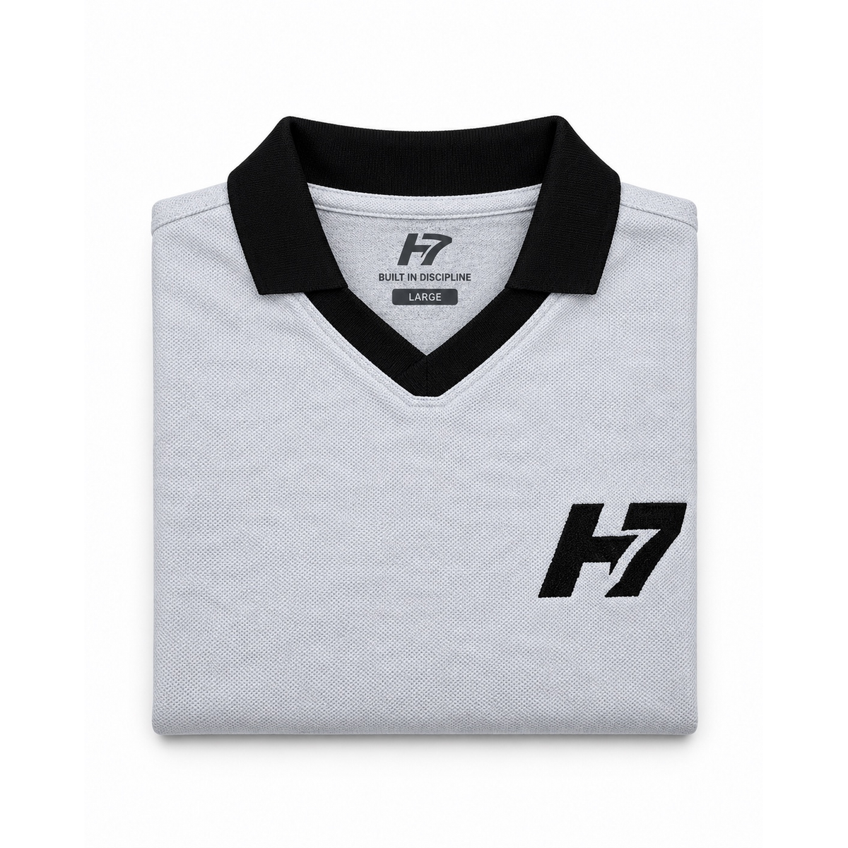 H7 Oversized Polo – Light Gray