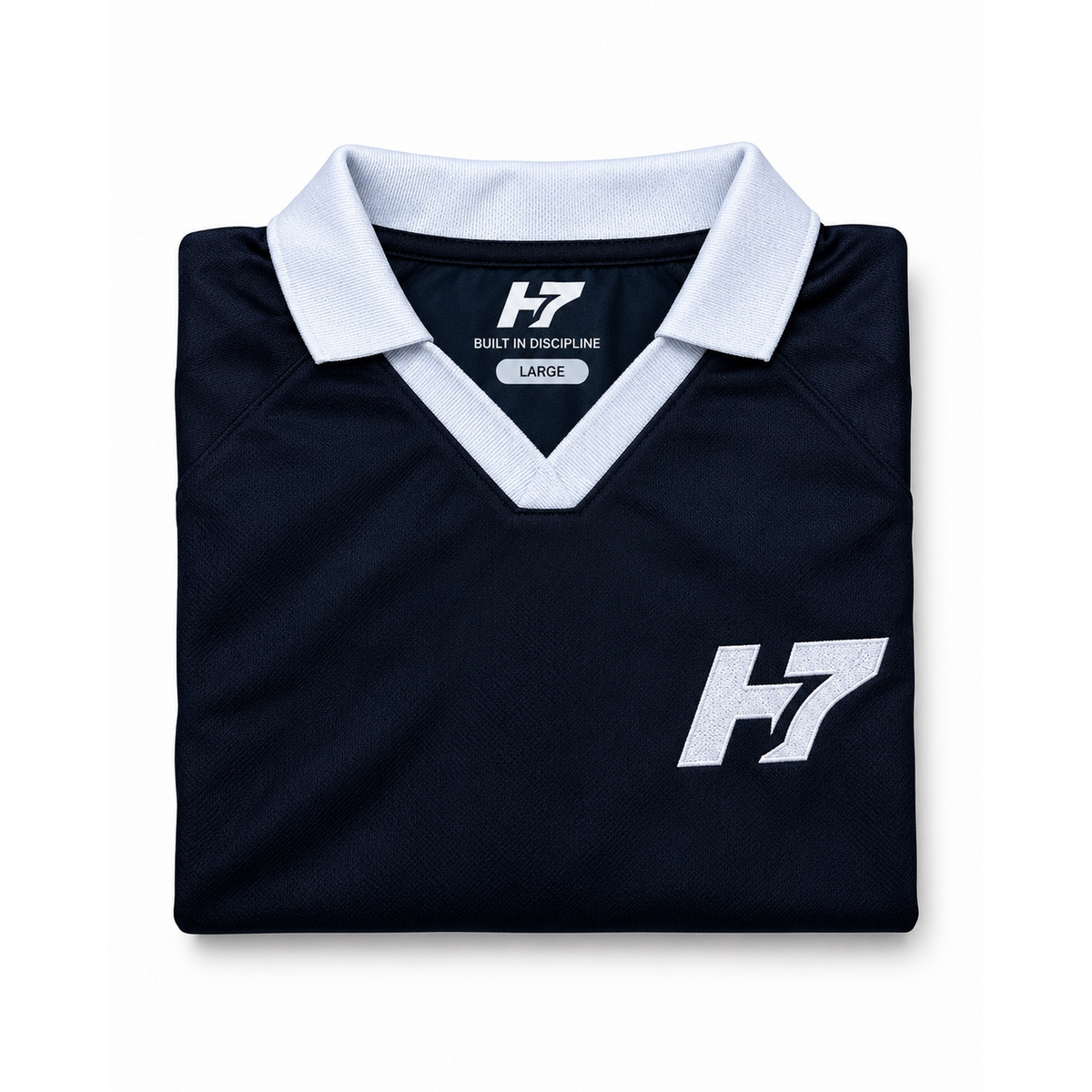 H7 Oversized Polo – Navy Blue