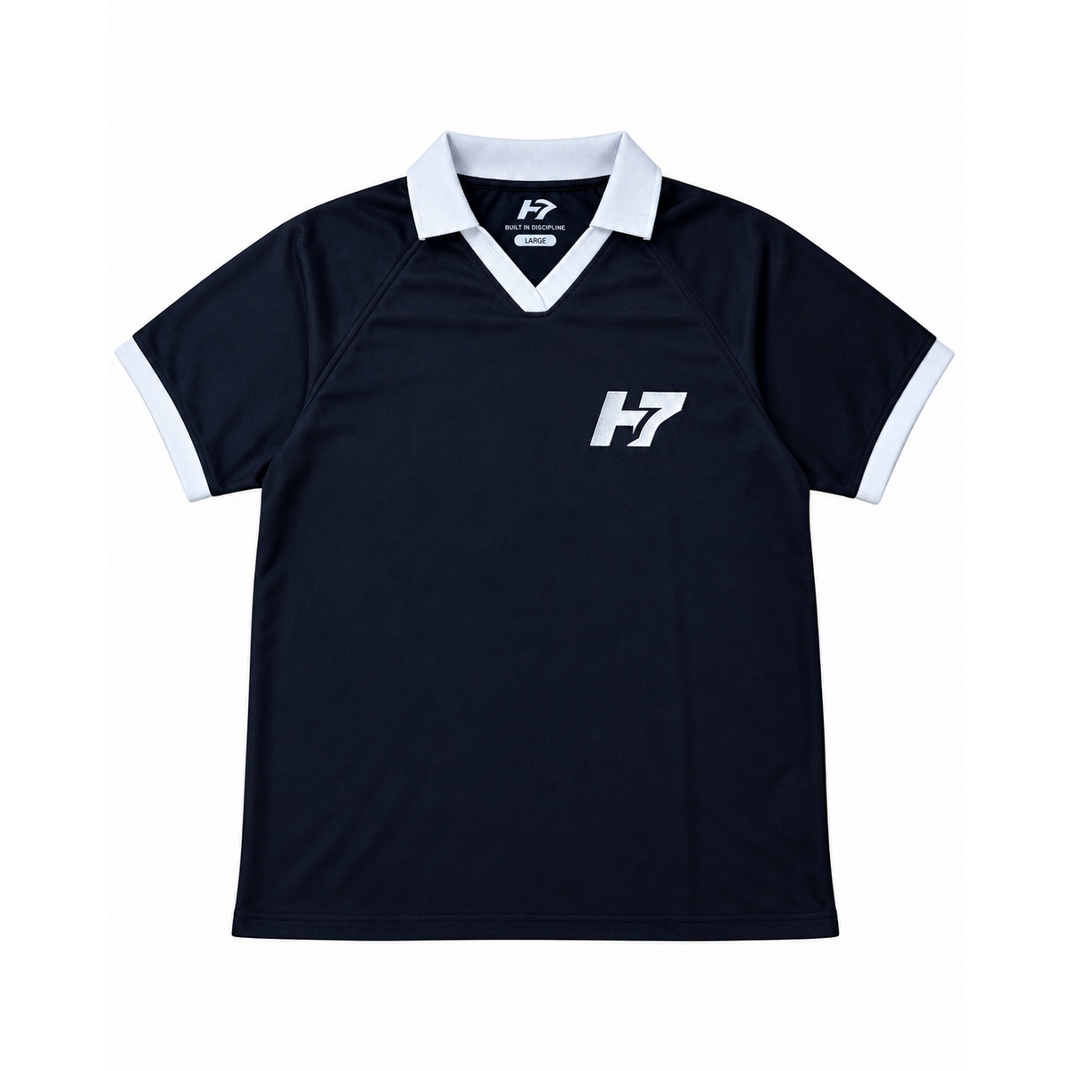 H7 Oversized Polo – Navy Blue