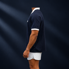 H7 Oversized Polo – Navy Blue